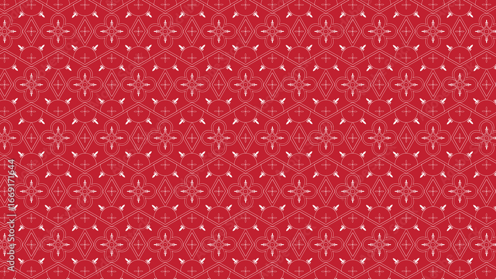 Aufkleber seamless flowing wave vector pattern with gentle curved lines, minimalist continuous geometry, and r