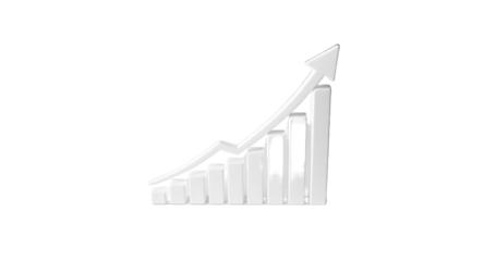 Growth Graph Rising with Arrow, Business and Finance Concept