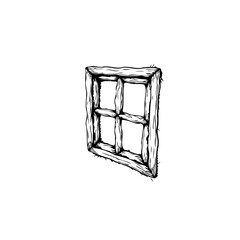 Monochrome window sketch offers a peek into creative expressions a unique perspective within