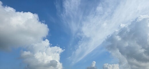 blue sky with clouds