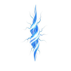 Obraz premium 3d icon of a vibrant blue energy vortex with crackling lightning effects, isolated on a transparent background