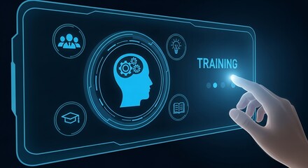 Interactive Training Interface Digital Learning, Skill Development, and Employee Growth
