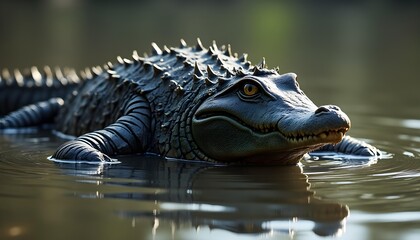 Obraz premium Tire-skinned Terror of the Polluted Swamp