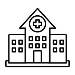 hospital icon vector illustration concept
