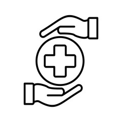 Obraz premium protection icon vector illustration concept