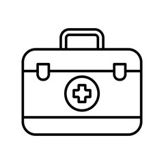 first aid kit,  emergency Kit icon vector illustration concept