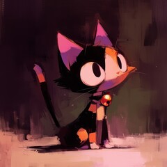 cute cartoon cat