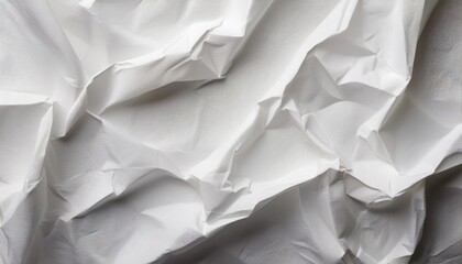 Fototapeta premium wrinkled white paper texture background