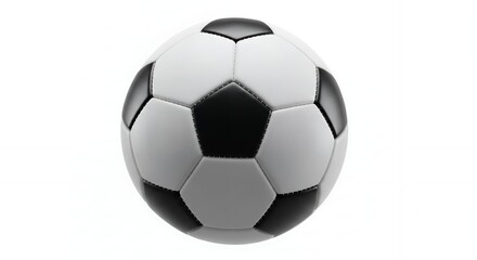 Obraz premium Soccer Ball Isolated on White, Sports Equipment, Realistic Render