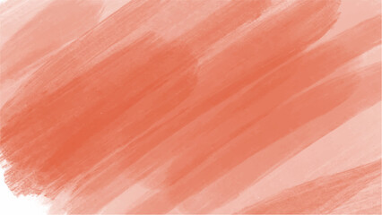 Orange watercolor background with copy space. vector
