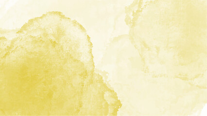 Yellow watercolor background with copyspace for your design. vector.