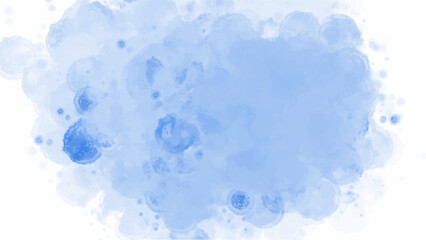 Blue watercolor background with copyspace for your design. vector.