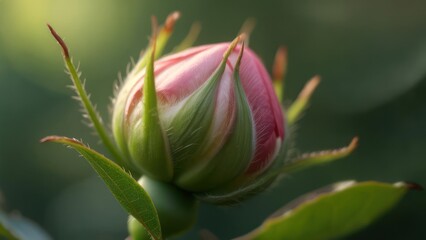 Close-up of a delicate rose bud