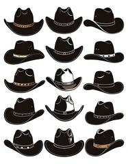 Cowboy Hats, Collection, Graphic Design