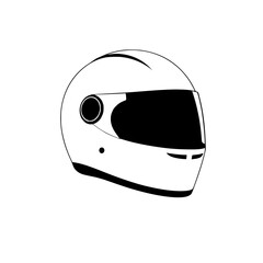 Fototapeta premium motorcycle helmet isolated