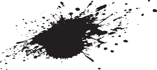 Abstract black brush strokes on white background for design  Black brush stroke set isolated on background. Paint brush stroke for ink paint, grunge design element, dirt banner, watercolor design