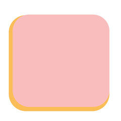 Simple pink rectangle frame with soft yellow border, elegant design for cards, notes, posters, and decoration.
