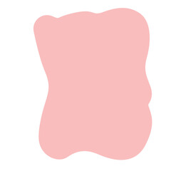 Minimal pink abstract shape for background, banner, note, creative frame, and modern graphic decoration.