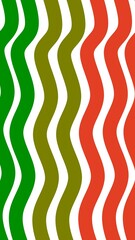 red and green stripes background wave, retro pattern, vintage texture, abstract lines, flowing shapes, colorful waves, artistic design, seamless background, smooth curves, dynamic flow, layered art, 