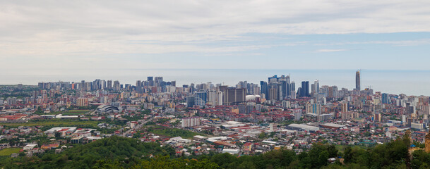 View of Batumi city from Argo Cable Car Top Station, Georgia