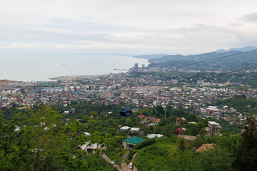 View of Batumi city from Argo Cable Car Top Station, Georgia