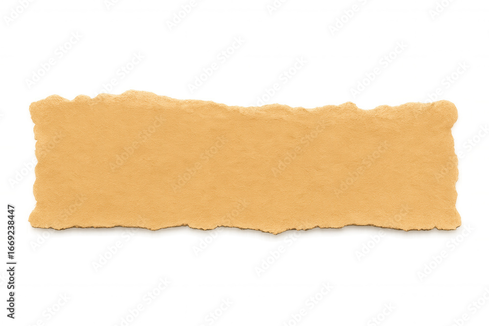 Aufkleber brown torn piece of paper with transparent background providing ample space for adding text or other