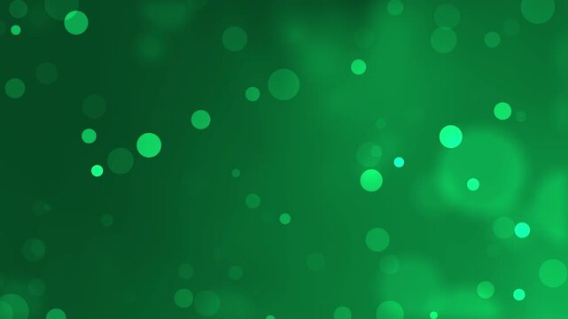 Dark green gradient background with various bokehlike circles ideal for spring and naturethemed designs, greeting cards, social media graphics.