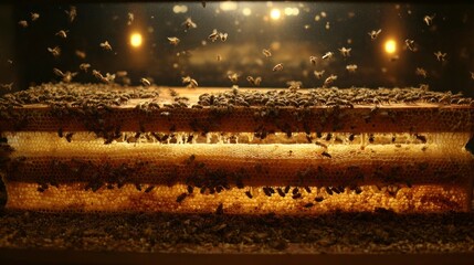 Busy bees in honeycomb structure