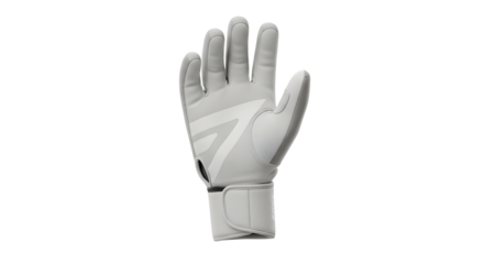 White goalkeeper glove isolated on white background, soccer glove for sports protection and performance