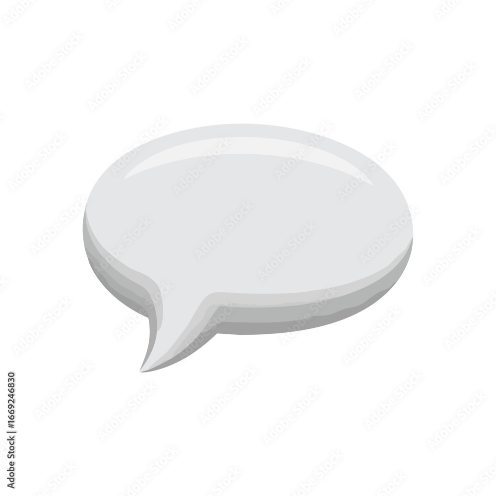 Poster empty message balloon graphic. a luminous, pristine talk cloud, perfect for symbolizing discussion, 