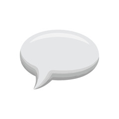 Empty Message Balloon Graphic. A luminous, pristine talk cloud, perfect for symbolizing discussion, notions, and interactive content. Represents new ideas and discourse.