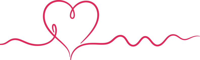 Heart line art vector illustration for valentine's day and love concepts © Anila