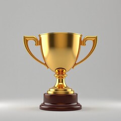 Golden Trophy Dark Base with Bright Background