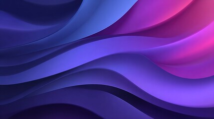 Obraz premium Fluid Gradient Waves in Purple and Blue Tones, Modern Abstract Digital Background