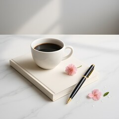 coffee and notebook