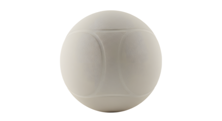 White volleyball isolated on white background, perfect for sports and athletic-themed designs