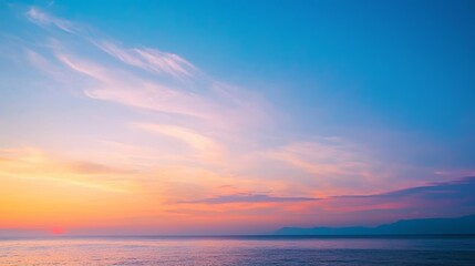 Obraz premium Colours of sunset. Skyscape nature composition. Natural background.
