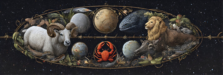 Celestial Dance of the Zodac: A Mythical Journey Thrugh the Stars and Astrologcal Mysteries