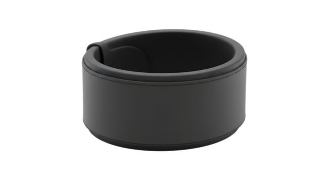 Black silicone wristband fitness tracker band replacement accessory for smartwatches and activity trackers