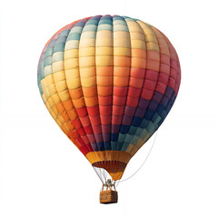 Fototapeta premium hot air balloon isolated with png white background isolated