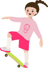 스케이트를 타는 소녀