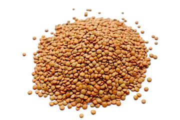 Nutritious brown lentils rich in protein.