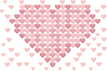 vector valentine hearts background