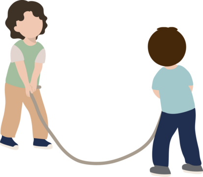 줄넘기를 하는 아이들