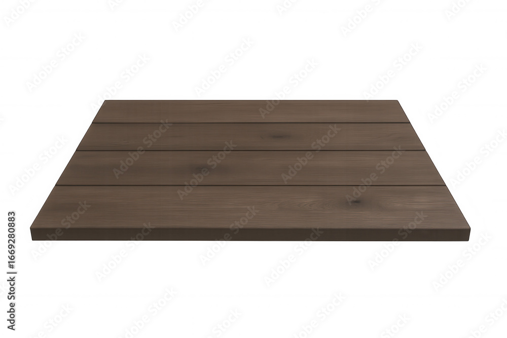 Poster wooden planks forming a table top, perfect for displaying products or objects, isolated on a transpa