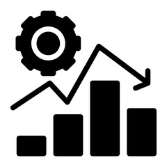 candlestick down icon