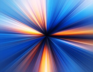 Fototapeta premium Abstract radial burst of vibrant colors