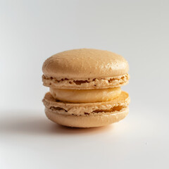 stack of french macaroons with png white background isolated