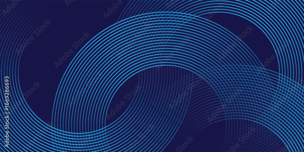 Poster blue abstract background. geometric lines pattern. modern shiny blue gradient lines. futuristic tech