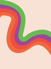 fondo vertical con lineas curvas de colores 